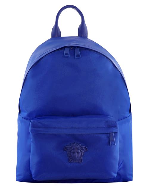 blue versace backpack|versace backpacks for men.